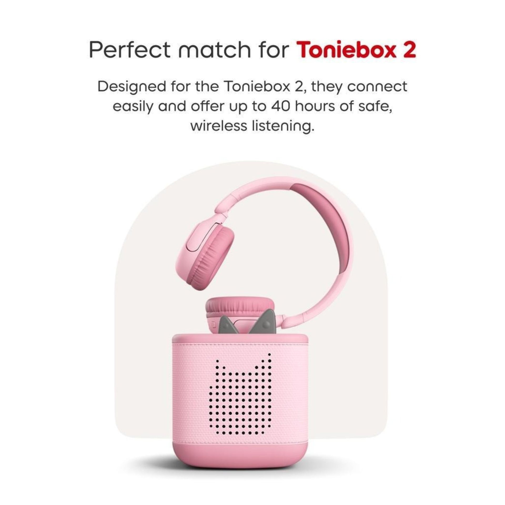 Tonies Bluetooth Headphones - Cloud Pink