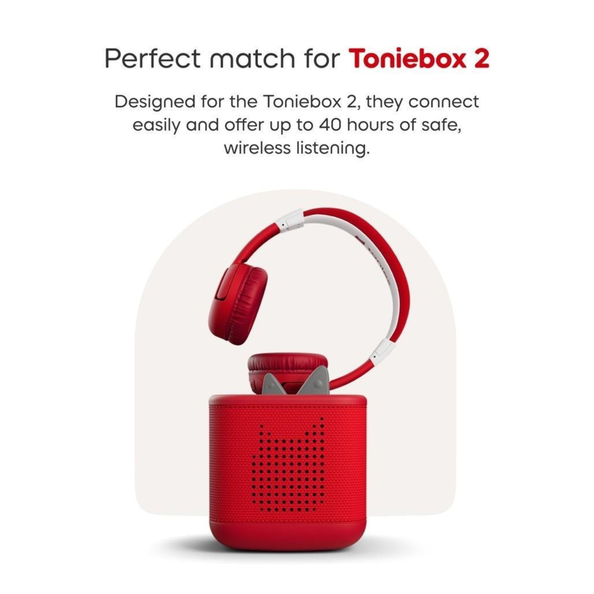 Tonies Bluetooth Headphones - Sunset Red