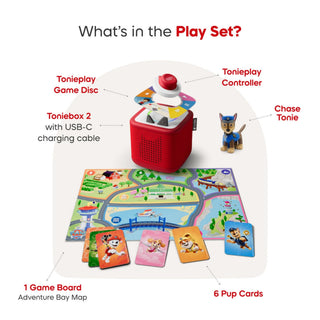 Tonies Toniebox 2 Play Set Paw Patrol Chase - Sunset Red