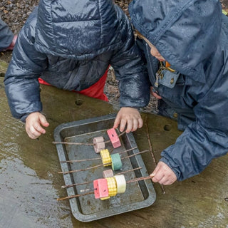 Yellow Door Sensory Play Stones - Threading Kebabs