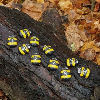 Yellow Door Honey Bee Number Stones