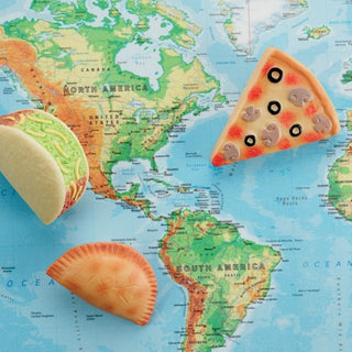 Yellow Door Sensory Play Stones - Foods of the World