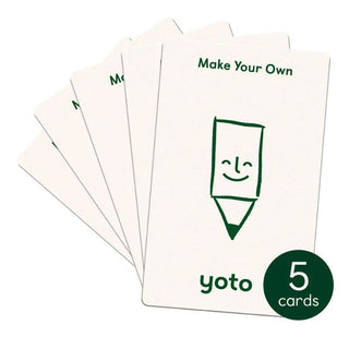 Yoto Make Your Own Cards 5 Pack Card Set