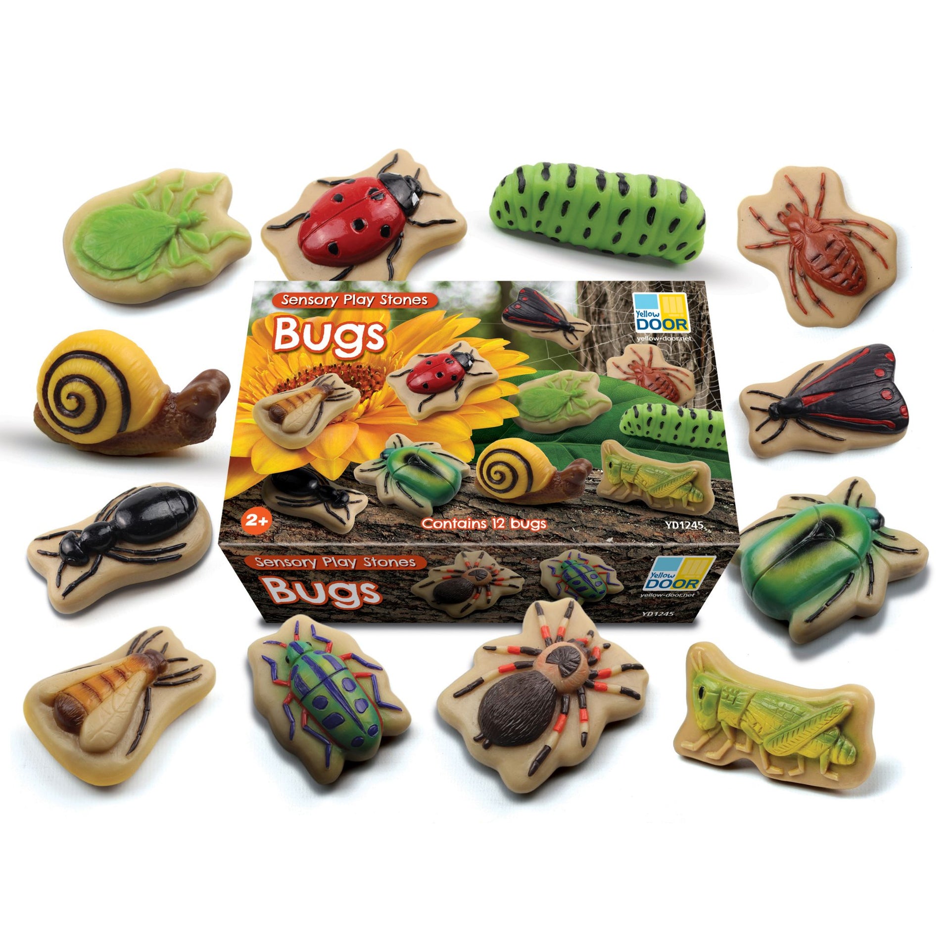 Yellow Door Sensory Play Stones - Bugs