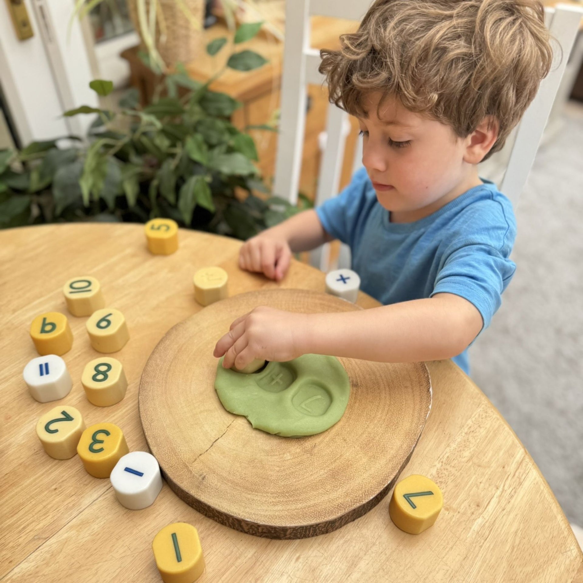 Yellow Door Number Stamping Stones