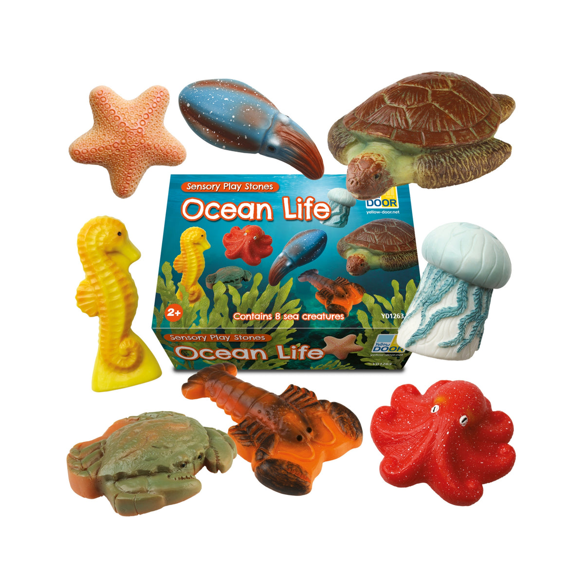 Yellow Door Sensory Play Stones - Ocean Life