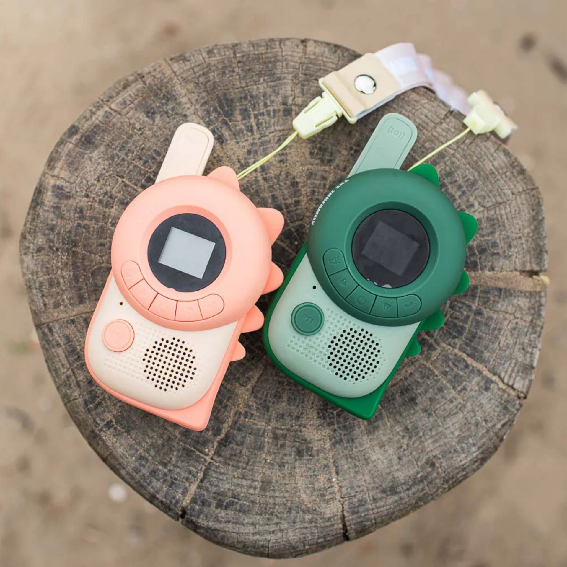 Zoofamily Walkie Talkie - Dino Pink / Green