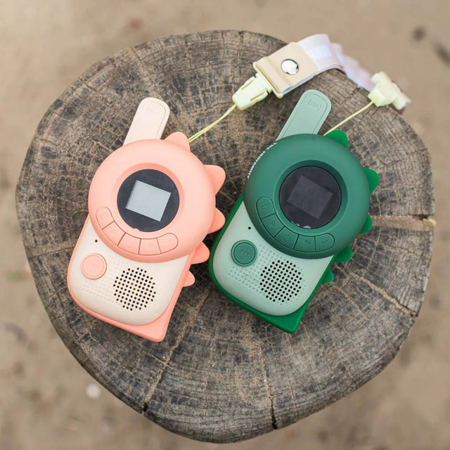 Zoofamily Walkie Talkie - Dino Pink / Green