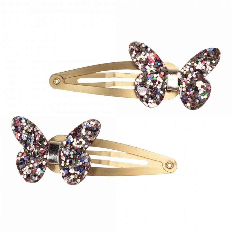 Rex London - Fairies In The Garden Glitter Butterfly Hair Clips