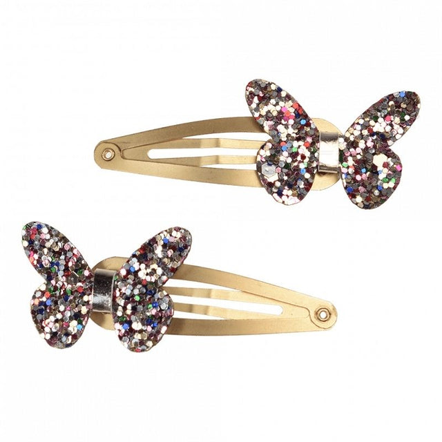 Rex London Fairies In The Garden Glitter Butterfly Hair Clips