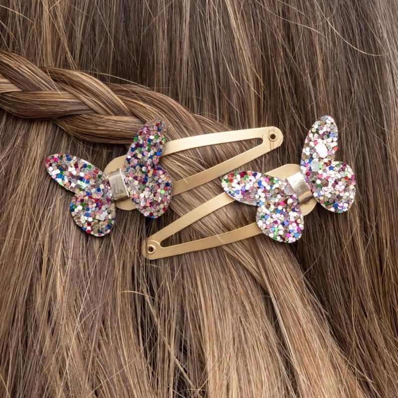 Rex London - Fairies In The Garden Glitter Butterfly Hair Clips