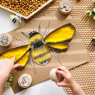 Curiosity Corner Bumble Bee Oak Stamps