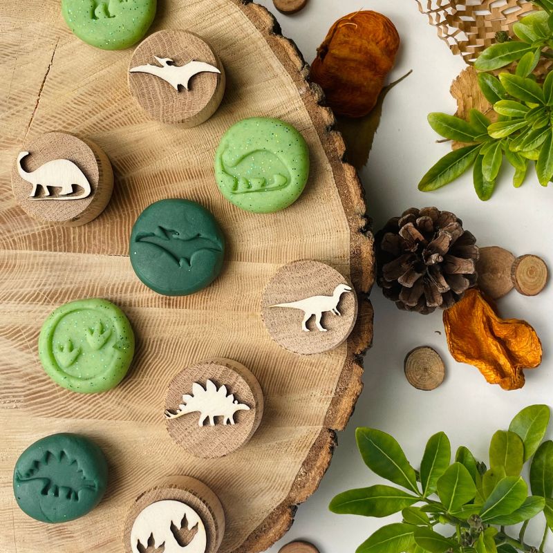 Curiosity Corner Jurassic Dino Oak Stamps