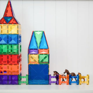 Connetix Magnetic Tiles 102 Piece Rainbow Creative Pack