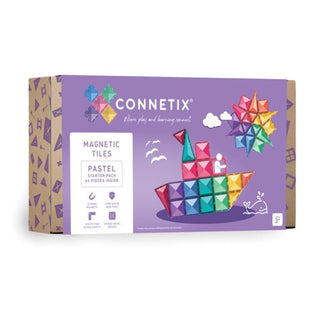 Connetix Magnetic Tiles 64 Piece Pastel Starter Pack