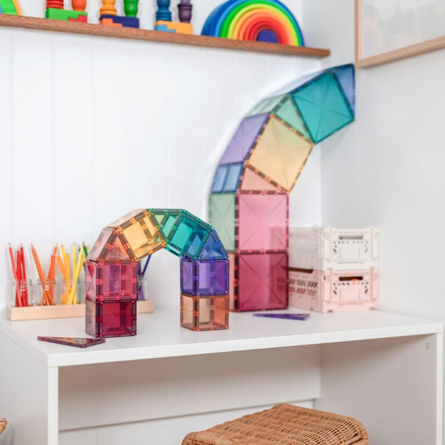 Connetix Magnetic Tiles 64 Piece Pastel Starter Pack