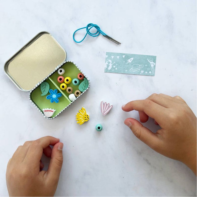 Cotton Twist Wildflower Bracelet Gift Tin