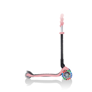Globber Go Up Foldable Scooter With Lights - Pastel Pink