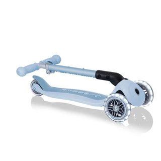 Globber Junior Foldable Lights Ecologic Scooter - Blueberry