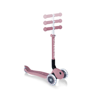 Globber Junior Foldable Lights Ecologic Scooter - Berry
