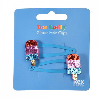 Rex London Ice Lolly Glitter Hair Clips