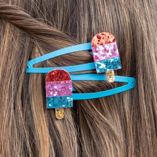 Rex London Ice Lolly Glitter Hair Clips
