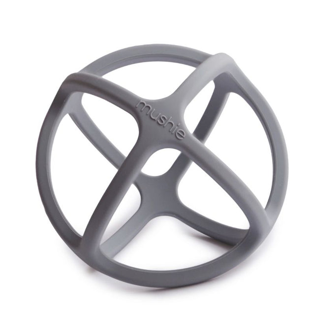 Mushie Teether Ball - Dove Grey