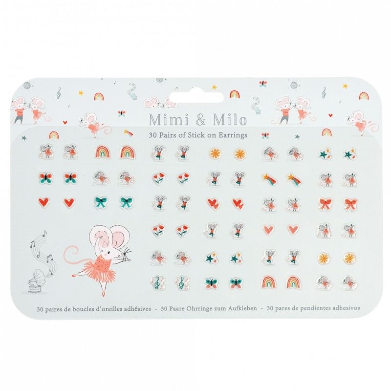 Rex London - Mimi And Milo Stick On Earrings