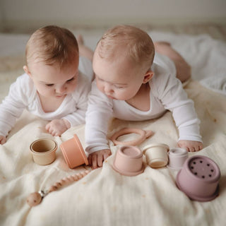 Mushie Stacking Cups - Petal