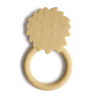 Mushie Teether - Lion Soft Yellow