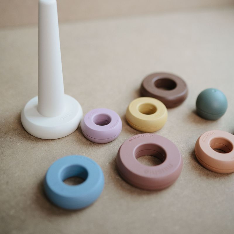 Mushie Stacking Ring Tower - Rustic