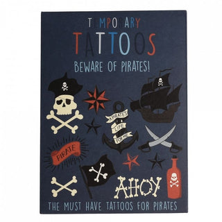 Rex London Temporary Tattoos - Beware Of Pirates