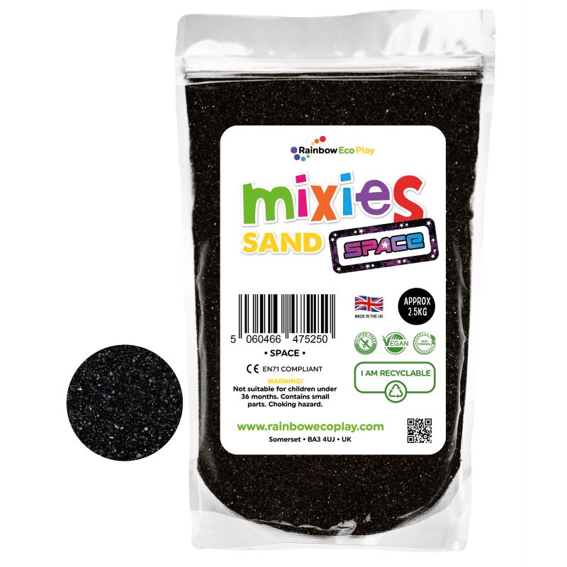Rainbow Eco Play Mixies Glitter Sand - Space 2.5KG