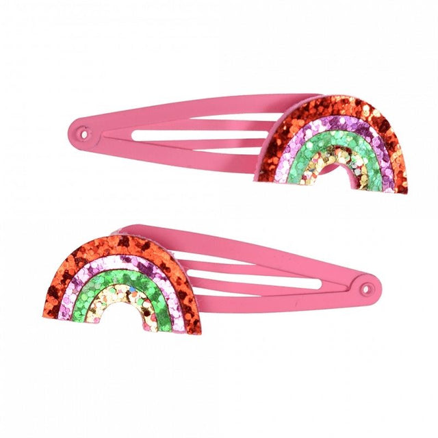 Rex London Rainbow Glitter Hair Clips