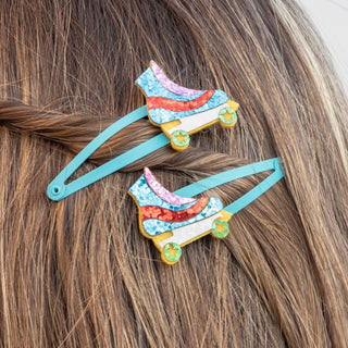 Rex London Roller Skate Glitter Hair Clips