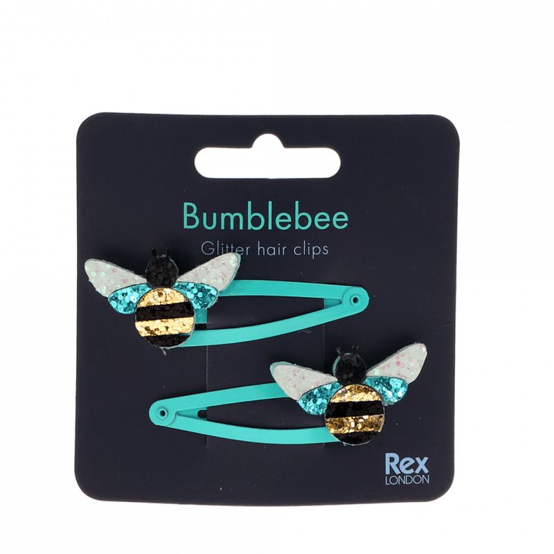 Bumblebee Glitter Hair Clips
