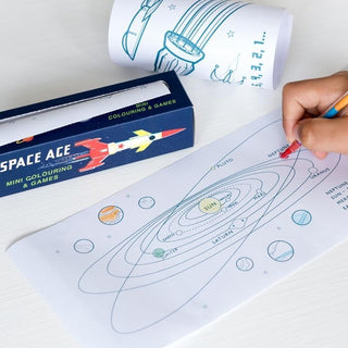 Rex London Space Age Mini Colouring And Games