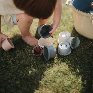 Mushie Stacking Cups - Forest