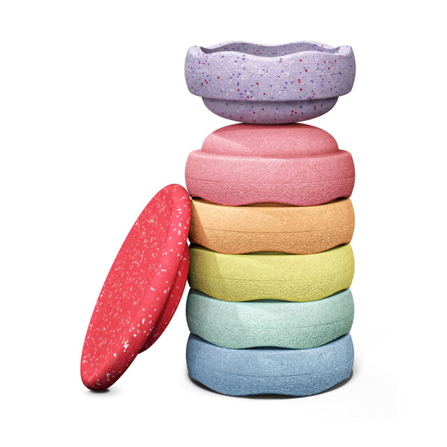 Stapelstein Winter Special Stepping Stones 6+1 Set - Pastel