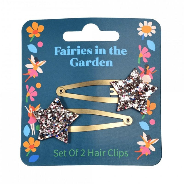 Rex London Fairies In The Garden Glitter Star Hair Clips