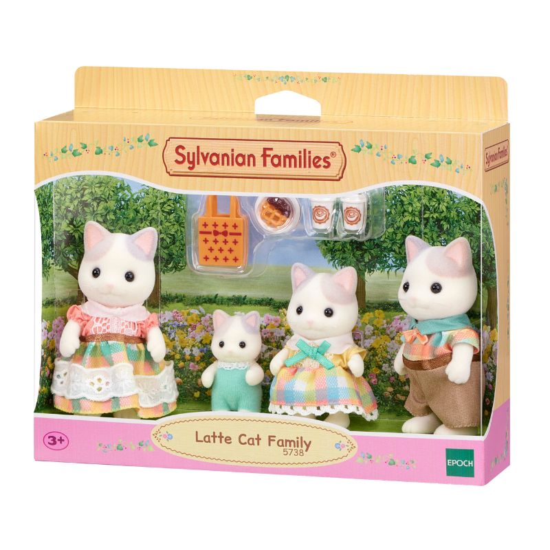 Sylvanian Families Latte Cat Family