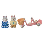 Sylvanian Families Tandem Cycling Husky Set