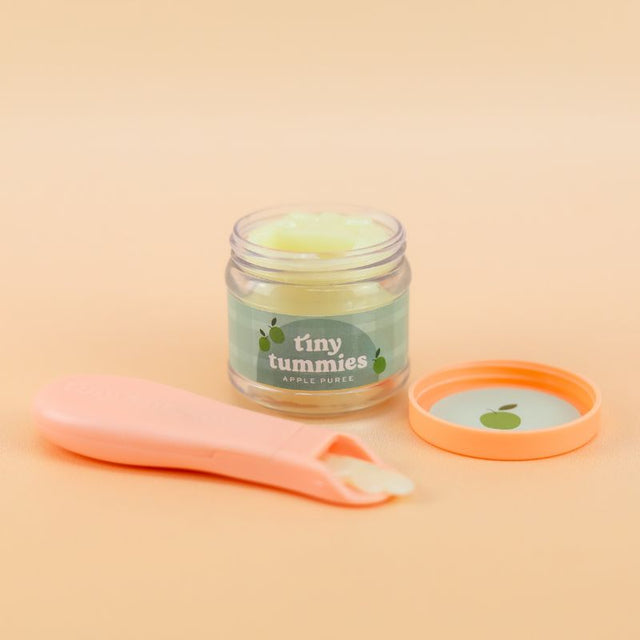 Tiny Harlow Tiny Tummies Apple Puree Jar & Spoon Set
