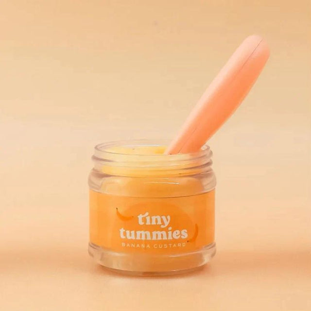 Tiny Harlow Tiny Tummies Banana Custard Food Jar & Spoon Set
