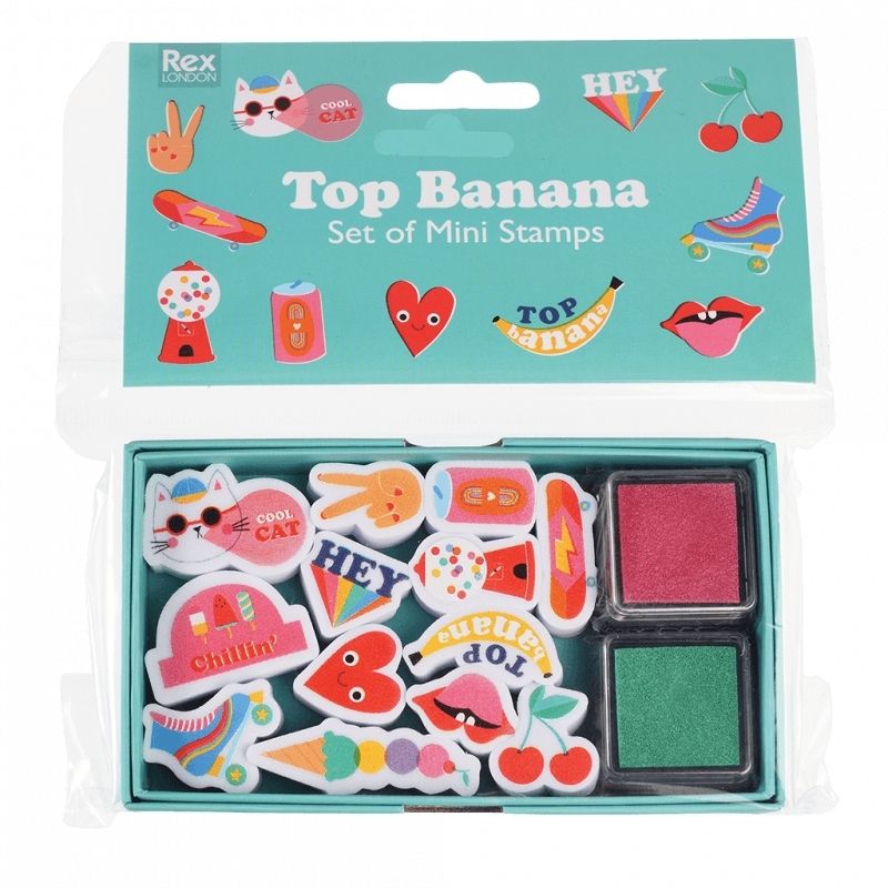 Rex London - Top Banana Set Of Mini Stamps