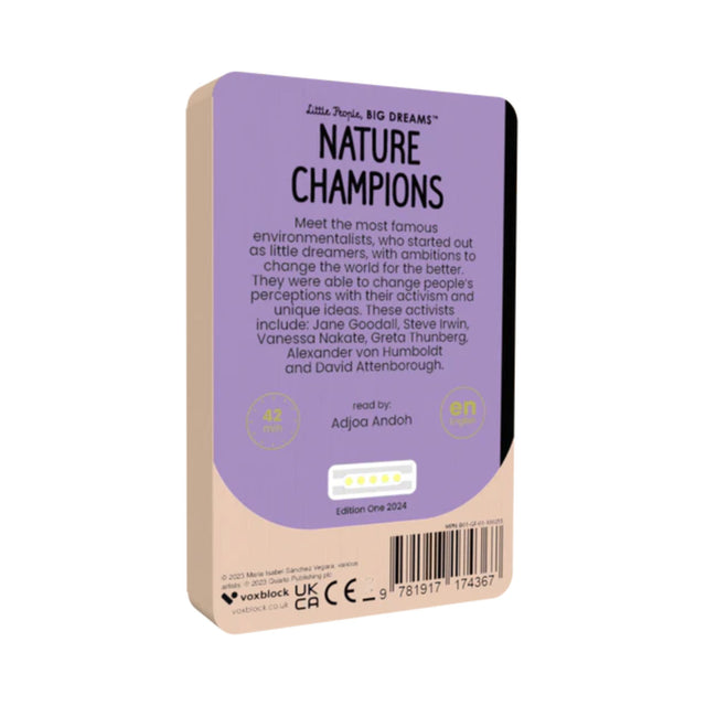 Voxblock Little People Big Dreams Nature Champions Audiobook