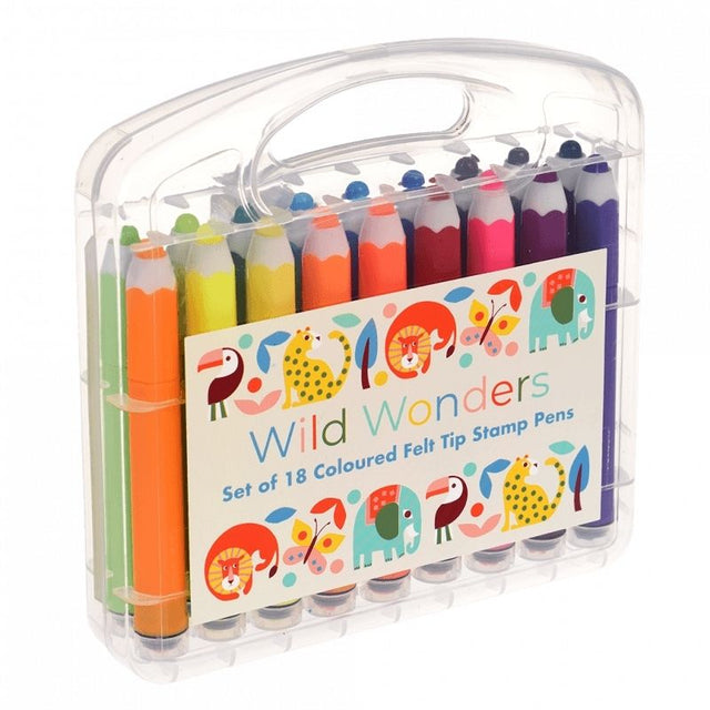 Rex London - Wild Wonders Felt Tip Stamp Pens