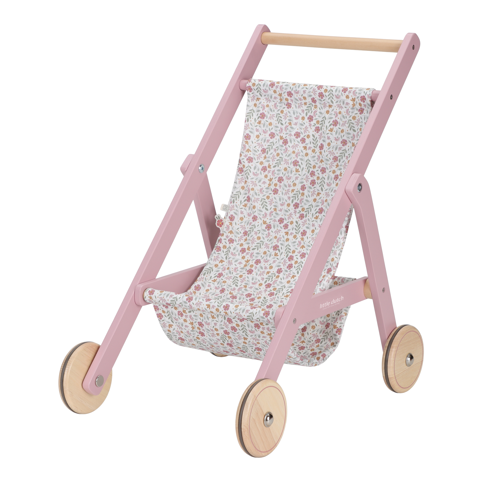 Little Dutch Wooden Doll Stroller
