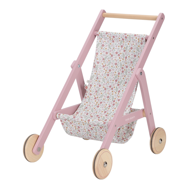 Little Dutch Wooden Doll Stroller