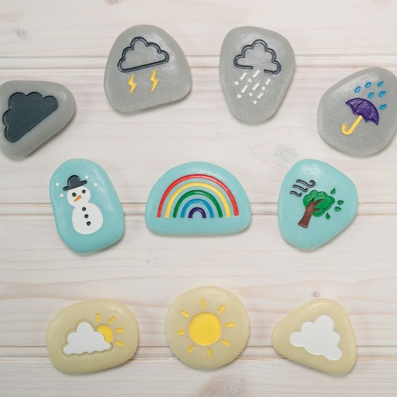 Yellow Door Weather Stones